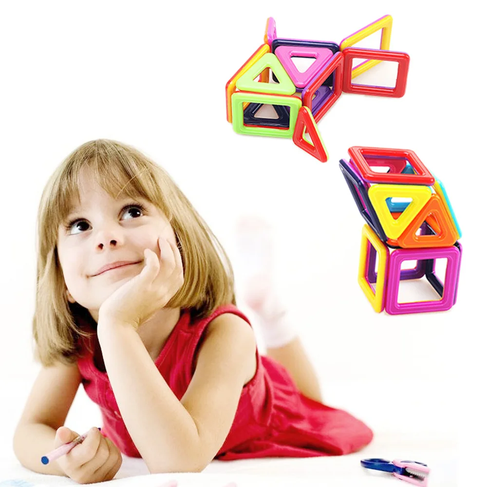 40 шт. магнитные блоки игрушки Дети укладка строительный блок часть строительство магнит дизайнер обучающая игрушка 3D магнитные блоки