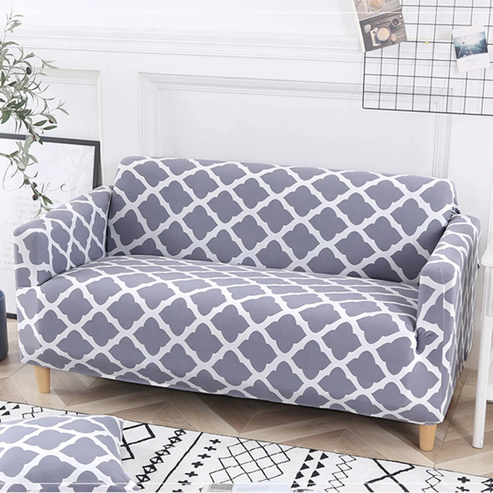 

Sofa Covers For Living Room Elastic Spandex Sofa Cover Grey Geometrical Couch Cover Funda Sofa Elastica Stretch Slipcover