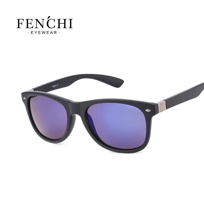 

2017 FENCHI plastic hot ray sunglasses men women pilot Fashion Driving Mirrors Coating high quality
