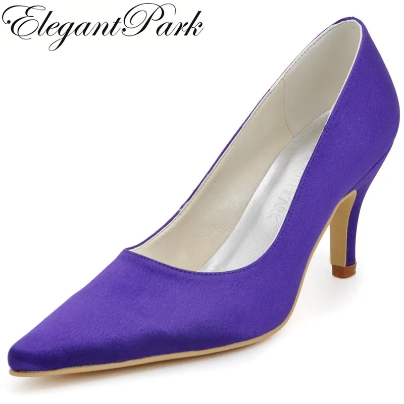 satin high heel shoes