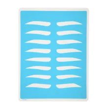 10 шт. резиновая один брови поддельные Skin15cm x 20 см постоянный макияж татуировка практике кожи