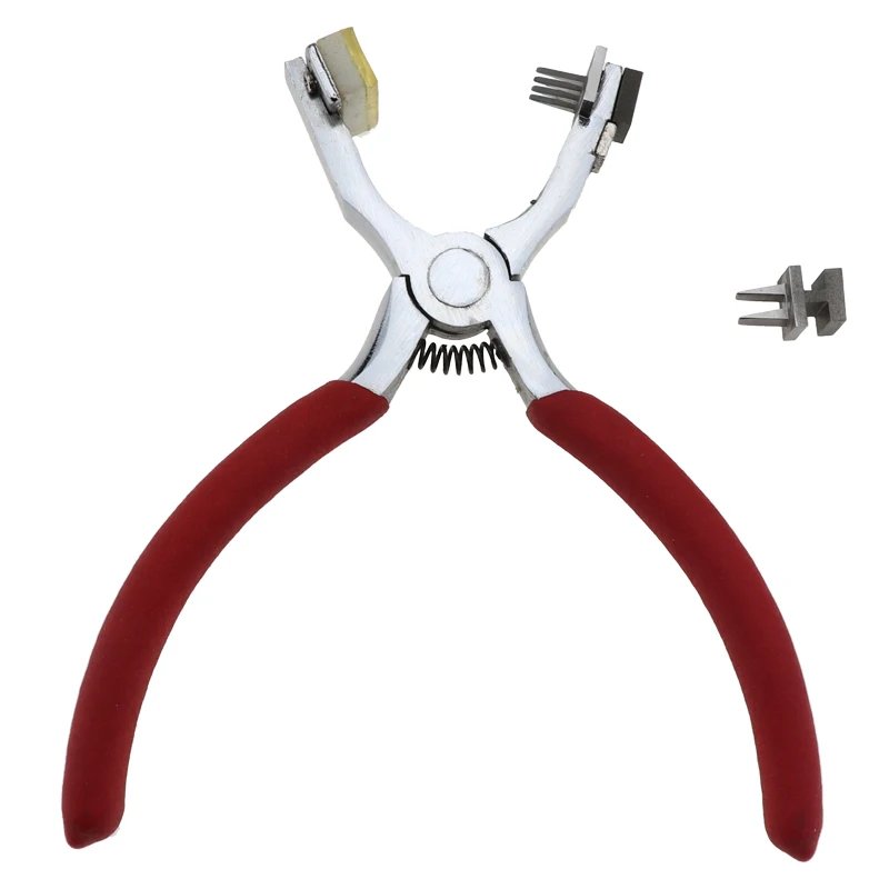 

Handmade steel with high carbon hole cut seam diamond cutting punch silence 4mm Pliers France cutting leather tool