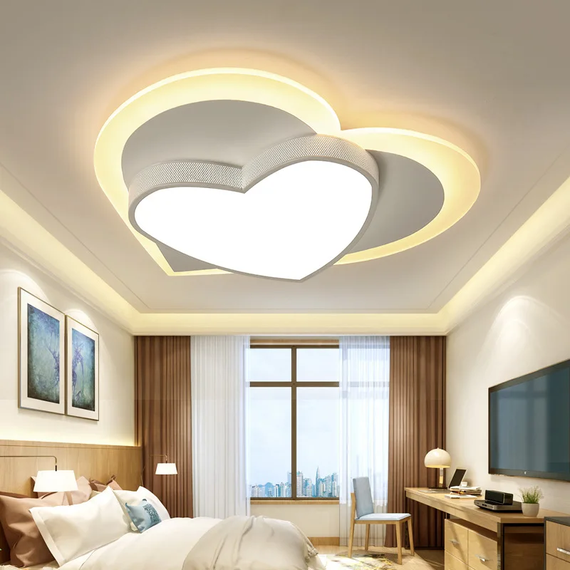 

Post-modern acrylic home ceiling lamp creative warm romantic heart-shaped room lamp restaurant ceiling lighting ZP4171124