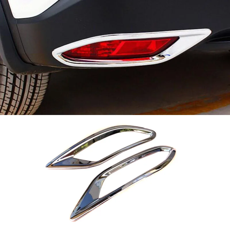 

ACCESSORIES CHROME REAR BUMPER FOG REFLEX LIGHT COVER TRIM MOLDING LAMP GARNISH FOR HONDA VEZEL HRV HR-V 2014 2015 2016 to 2019