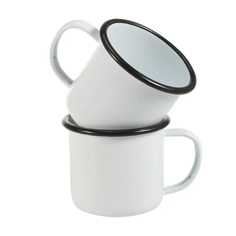 Пользовательские чашки DIY чашки, покрытые эмалью кофейная кружка чайная чашка буквенные чашки и кружки краткие стаканы эмалированные Чашки Уникальные подарки для друга