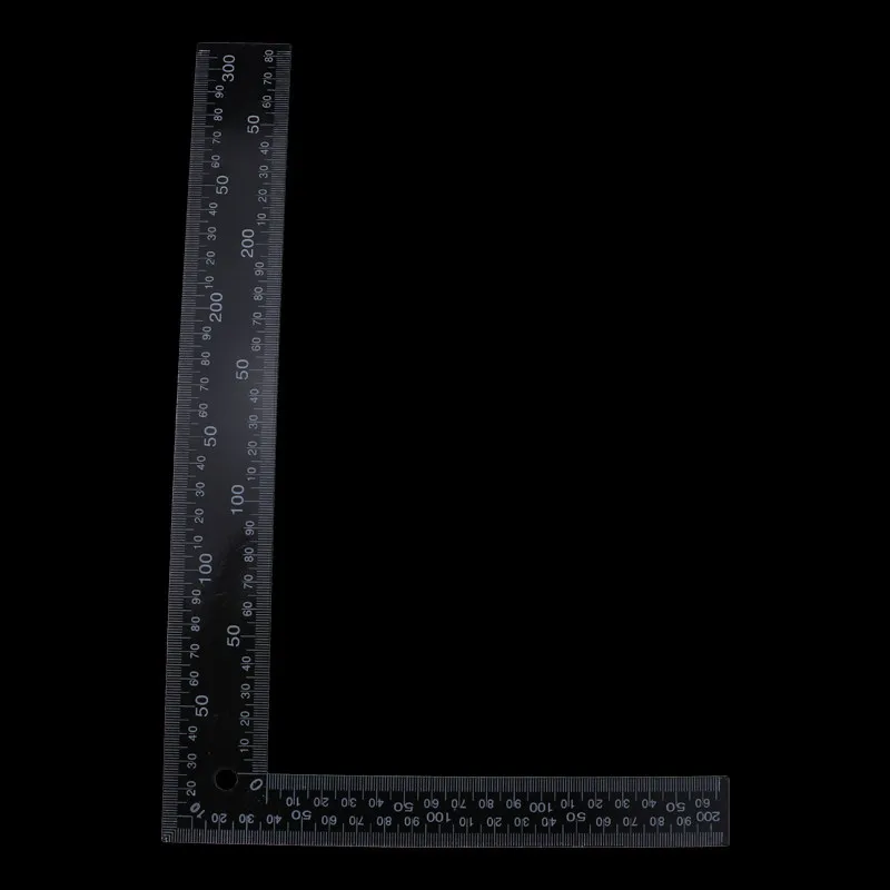 Мастер 0-30 см 0-20 см диапазон измерения l-образный дизайн квадратная черная линейка