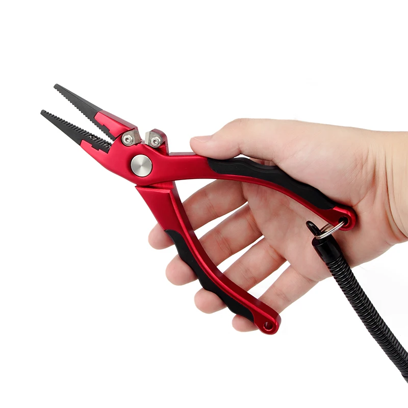 Fishing Pliers Saltwater Freshwater Hook Remover Stainless Steel Jaws