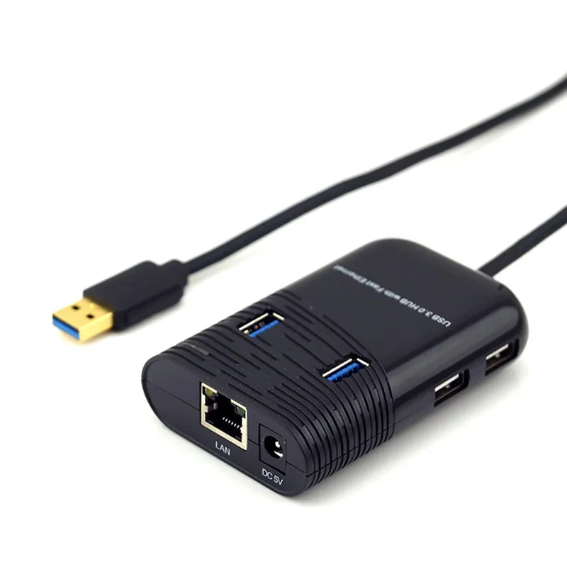 Универсальный Мульти 6 портов USB 3,0 концентратор 100 м Быстрый Ethernet адаптер смарт-концентраторы удлинитель кабель для Macbook компьютер ноутбук