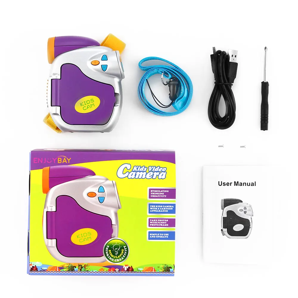 Enjoybay 1080P Children Digital Video Camera 1.5 Inch Colorful Display Video Recorder Multiple Languages Christmas Gift for Kids Enjoybay 1080P Children Digital Video Camera 1.5 Inch Colorful Display Video Recorder Multiple Languages Christmas Gift for Kids