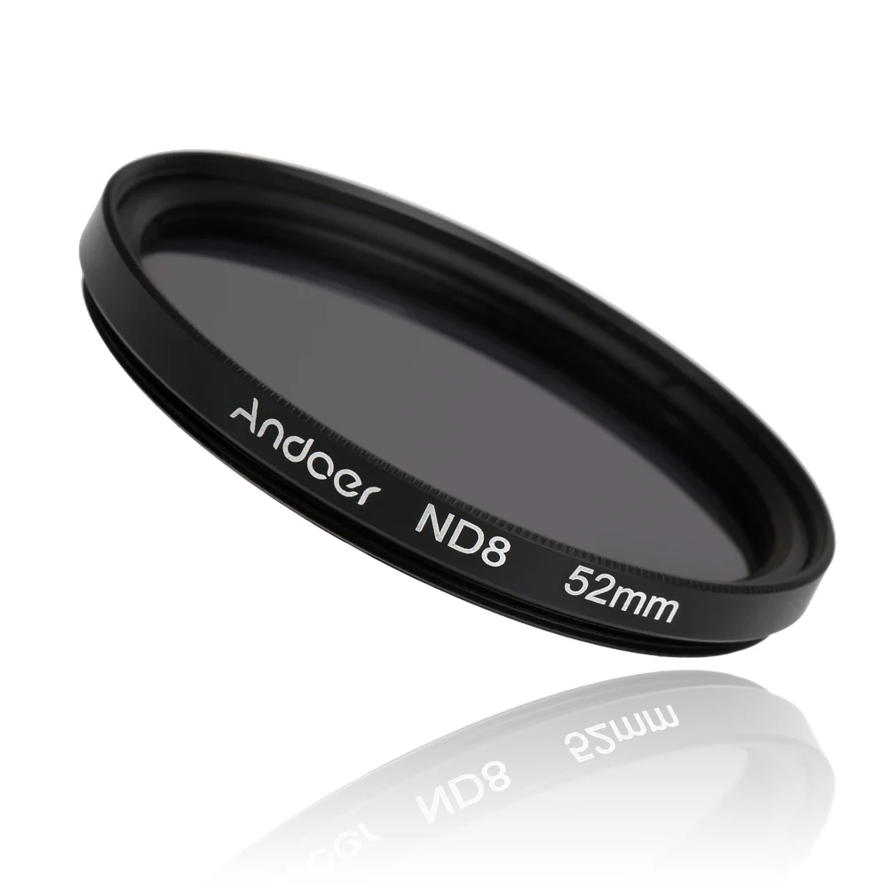 Andoer 52mm/55/58/62/67/72/77/тонкий УФ-фильтр 49 мм с УФ+ CPL+ FLD+ ND(ND2 ND4 ND8) набор фильтров для фотосъемки для цифровой зеркальной камеры Nikon Canon sony Pentax однообъективных цифровых зеркальных фотокамер и записывающих