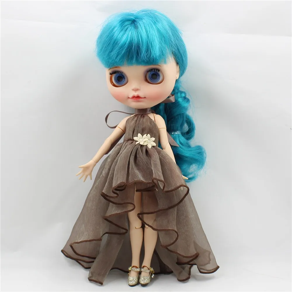 Neo Blythe Doll Chiffon Dress with Flower 10