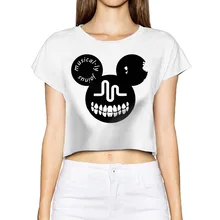 2017 Musical.ly Logo Women Summer Fashion Street T Shirt Casual Bare-midriff T Shirt Sexy T-shirt