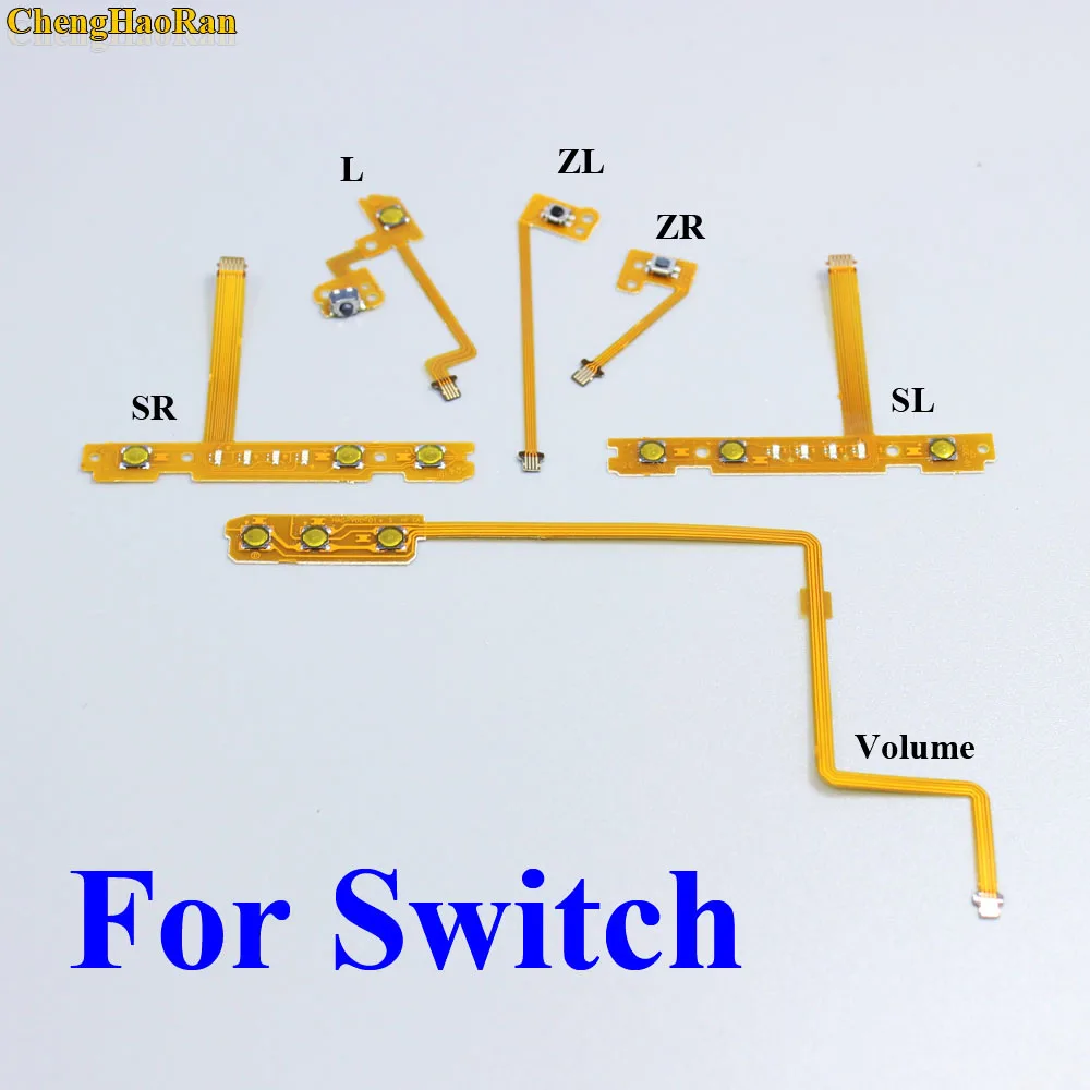 

DHL EMS 100pcs 100sets ZL ZR L SR SL on off Trigger Button Ribbon Cable Flex Cable for Nintendo Switch NS for Joy-Con Controller