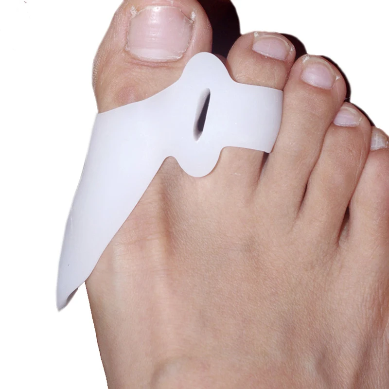 2Pair Foot Bones Silicone Toes Separator Bunion Corrector Big Toe Foot Care Pain Foot Hallux valgus Orthotics Corrective Insole