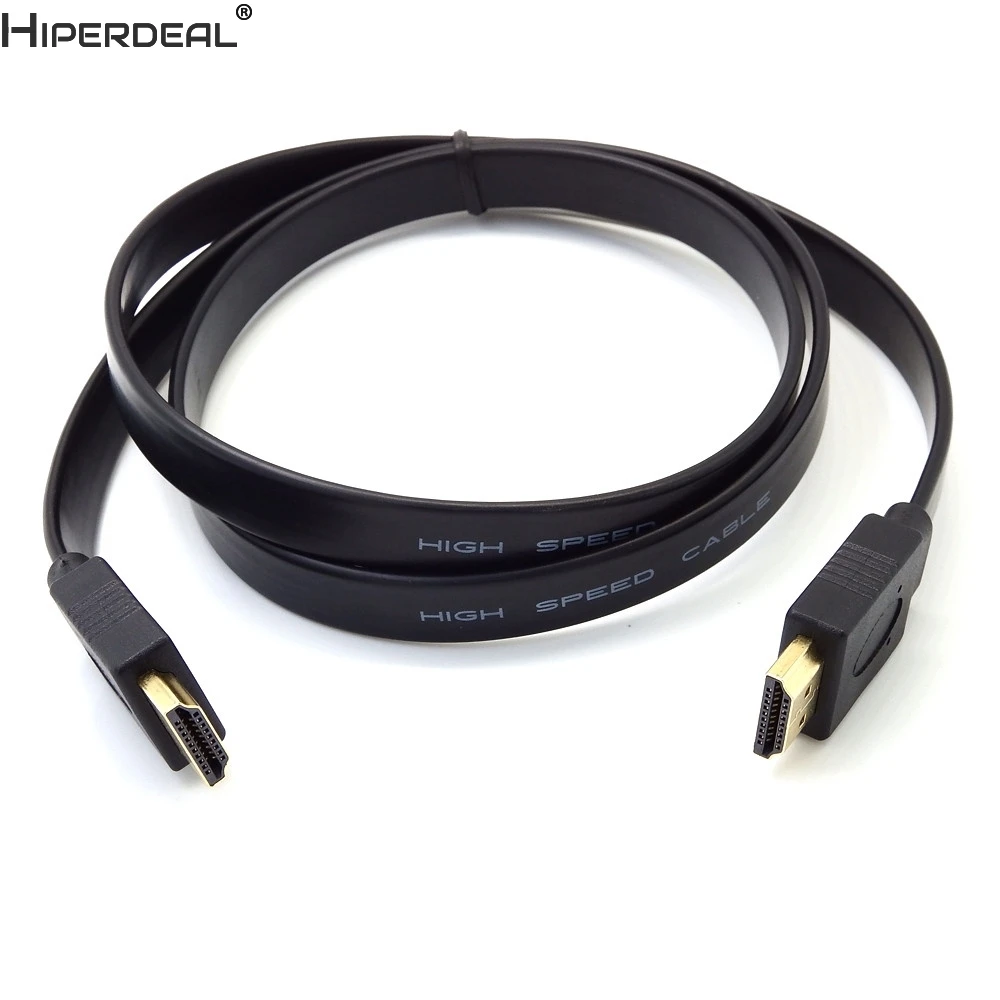 HIPERDEAL Full HD короткий HDMI штекер плоский кабель для аудио видео TV PS3 Oct27|short hdmi|hdmi malehdmi