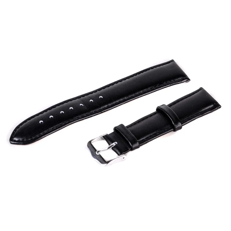Luxury Watch Band 12mm,14mm,16mm,18mm,20mm,22mm,24mm Soft Sweatband Leather Strap Steel Buckle Wrist WatchBand