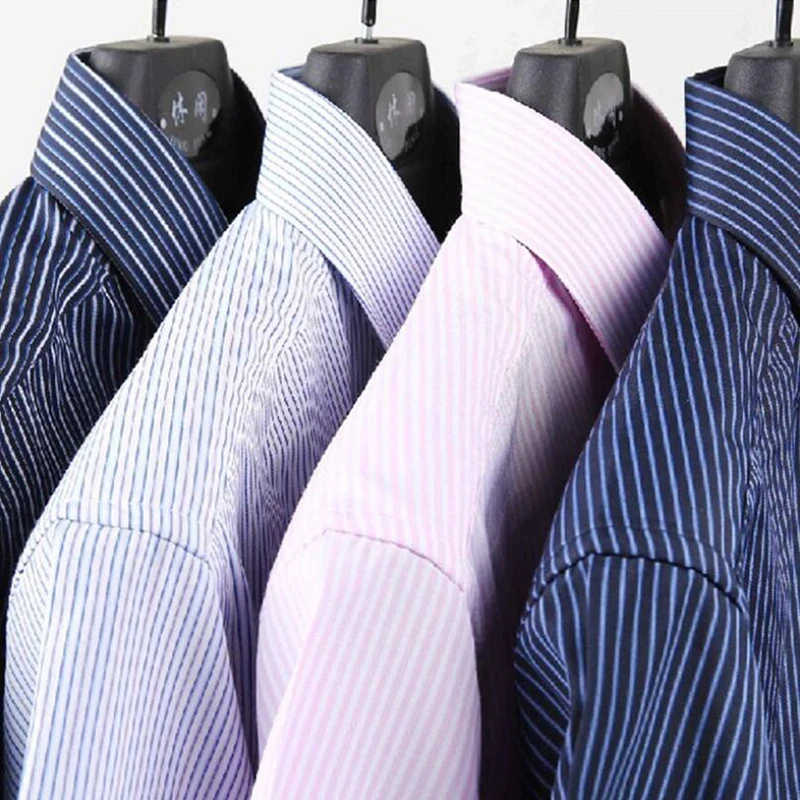 Cheap Dudalina Male Striped Shirt Brand Clothing Pocket Mens Long Sleeve Shirt 2019 Summer Slim Fit Shirt Casual Shirt Men Clothes