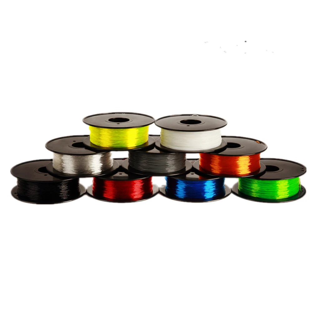 

high quality 10Meter * 6 Colors flexible 3D Printing material Filament 1.75mm Soft rubber Supplies For 3D Printer machine