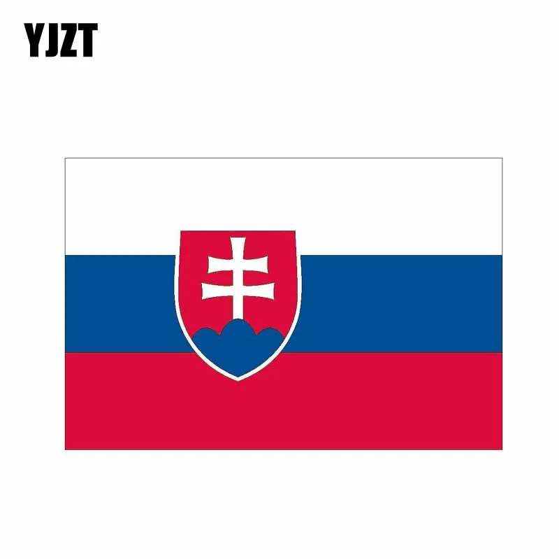 

YJZT 13.1CM*8.6CM Personality SLOVAKIA Flag Car Sticker Decal BIke Accessories 6-0465