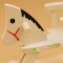 Мини кукольный домик мини-миниатюрная мебель маятник белая Маленькая деревянная детская комната