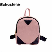 Fashion mini Women backpack PU Leather Rucksack lady girl School Bag concise Serpentine pattern Backpacks gift mochila feminine