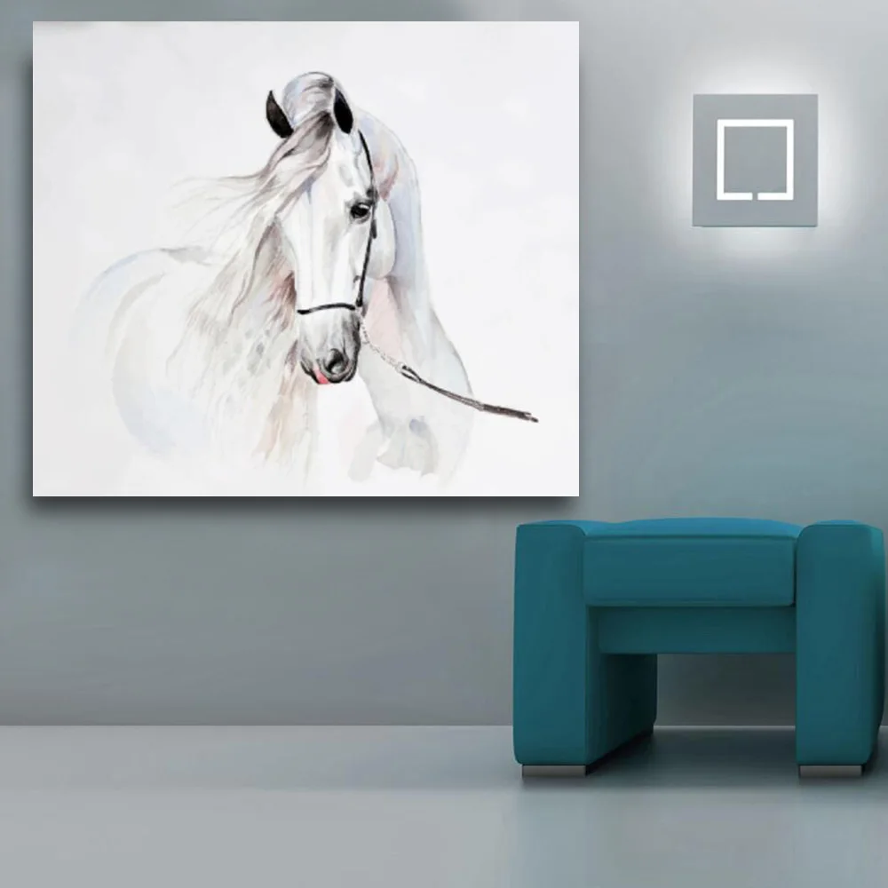 

Embelish Watercolor Painting Of Andalusian Horse Animals Wall Art Pictures For Living Room HD Canvas Oil Posters Home Decor