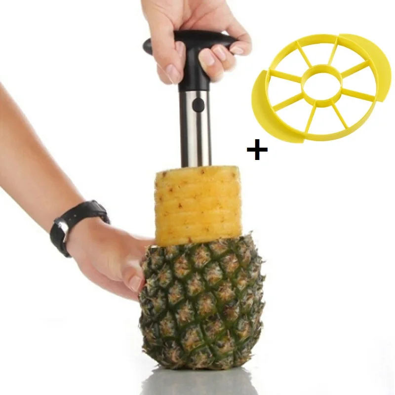 Corer & Slicer Frosted handle and Stainless Steel New Pineapple Peeler 