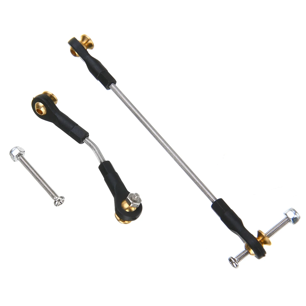 1 Set RC Car Steering Pull Rod Upgrade Part Metal RC Steering Rod Durable For WPL B1 B14 B24 B24 C14 C24 1/16 Mayitr