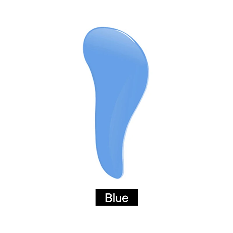 Пластиковый Антистатический гребень для укладки кудрявые длинные Расческа для прямых волос Парикмахерские массажные расчески все - Цвет: blue