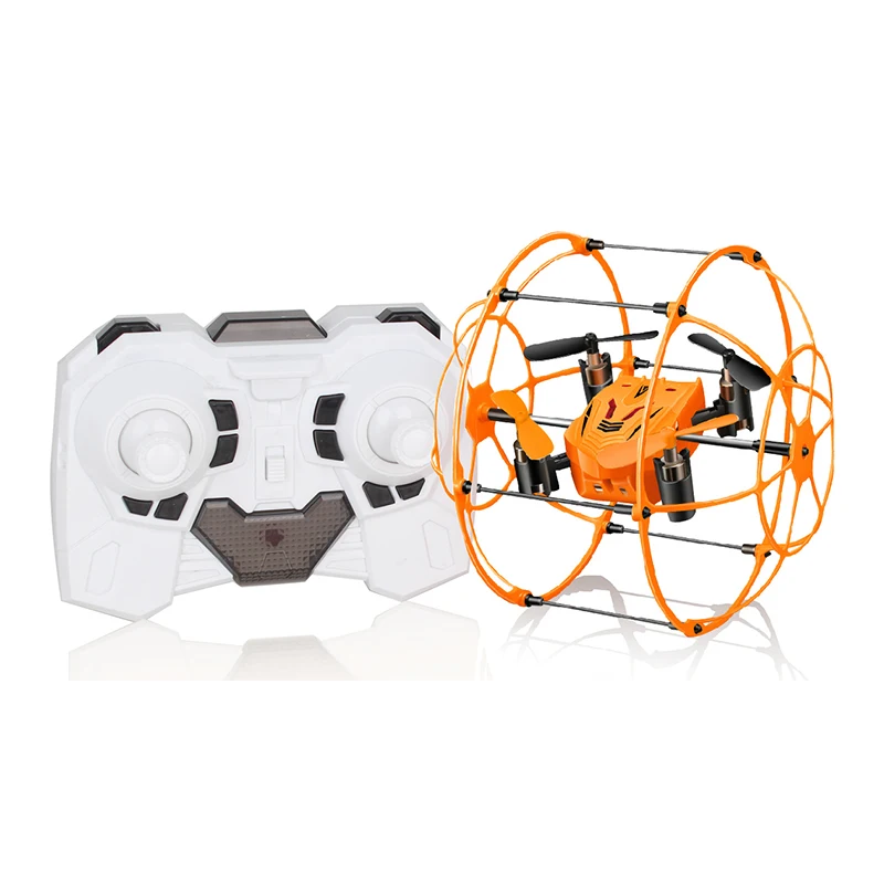 Мини-Дрон мяч Helic Max Sky Walker 2,4 GHz 4CH Fly Ball RC Квадрокоптер 1336 3D флип-ролик Безголовый Дрон RC вертолет игрушки