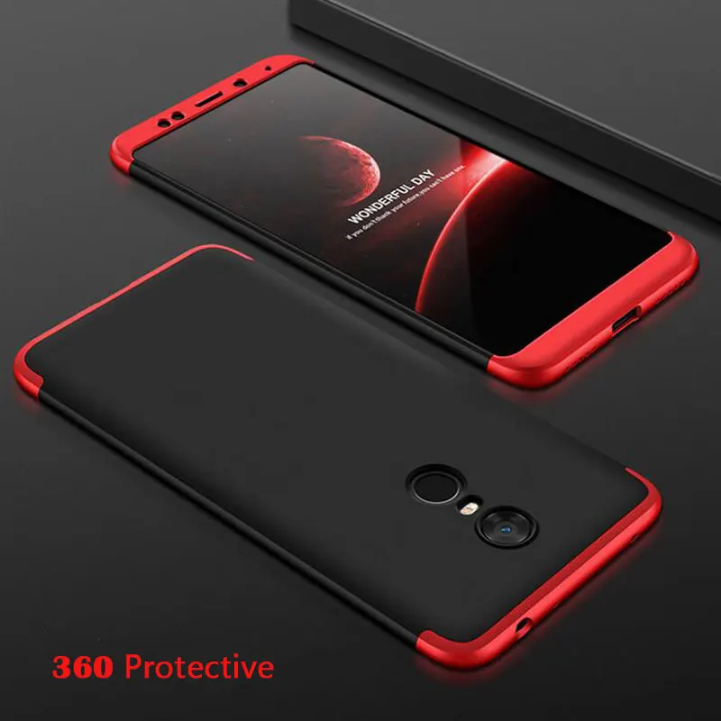 Чехол EVOLOU 360 для Xiaomi Redmi 5 Plus полная защита 3 в 1 чехол телефона Prime задняя крышка