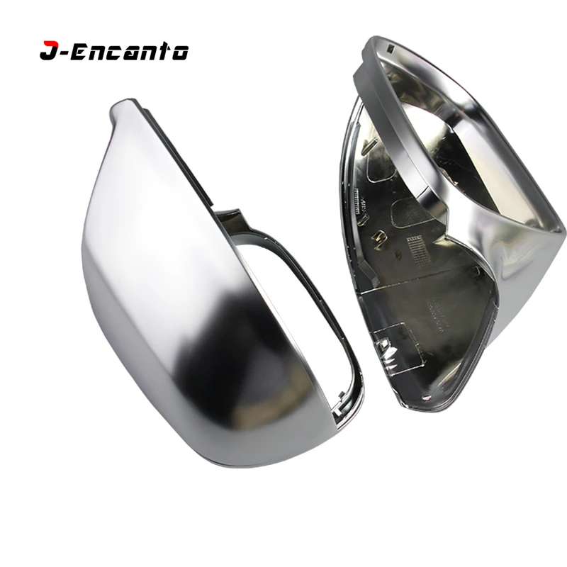 

Rear view Mirror housing Case Full Chrome Matt Finish Mirror Cover Cap For Audi Q5 2009-2017 Q7 2009-2015