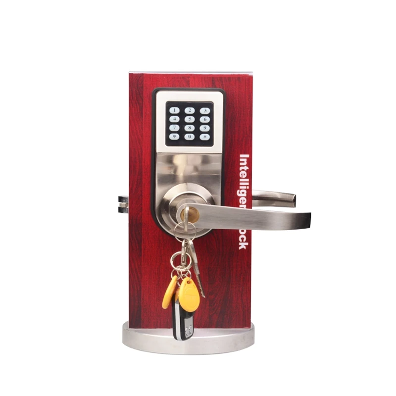 Smart Digital Keypad Door Lock Remote Control+Password+Card+Key Spring Bolt Smart Electronic Lock  9