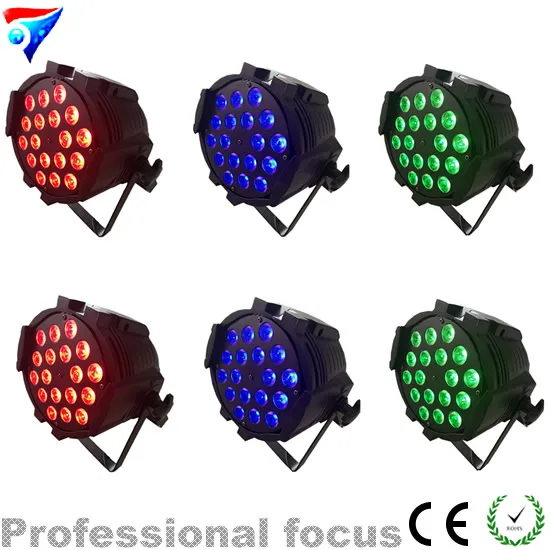 

6pcs/lot Free shipping Low Prices 18*10W 4 in 1 LED Par Light DMX DJ Equipment DJ Light