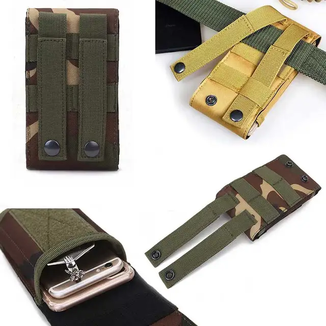 New Sports Wallet Mobile Phone Bag For Multi Phone Model Hook Loop Belt Pouch Holster Bag Pocket Outdoor Army Cover Case 6