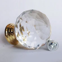 Wholesale furniture kitchen door crystal diamond handle glass case drawer handle bedroom door handle hardware accessories