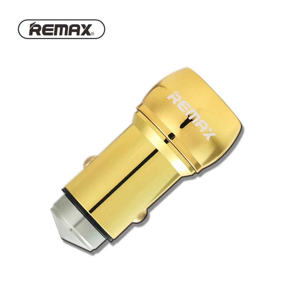 

Remax RC-C205 Dual USB Car Charger Safety Hammer Universal Portable Stainless Steel Charger Charging for iPhone xiaomi Adapter
