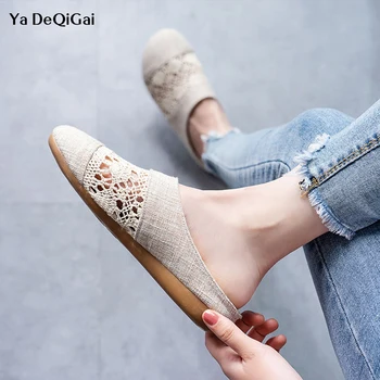 

2019 New Beige Nurse Hospital Medical Pharmacy Beauty Salon Work Shoe Female Flat Soft Slippers Comfortable Experimental shoes