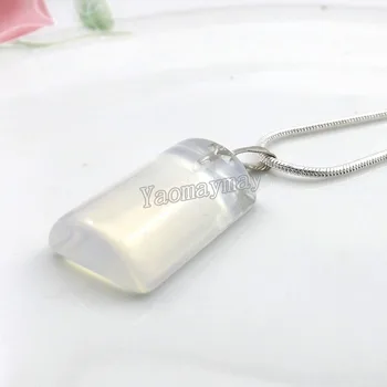 

Natural Semi-precious Stone Opal Arc Shape Pendant Choker Silver Plated Necklace For Women 20pcs/lot