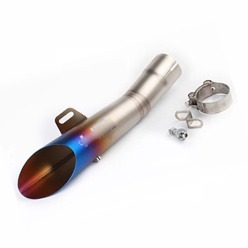 Выхлопная труба глушителя мотоцикла со съемным глушителем дБ на 355 мм система глушителя из нержавеющей стали для R6 NK400/650 300 - Цвет: C