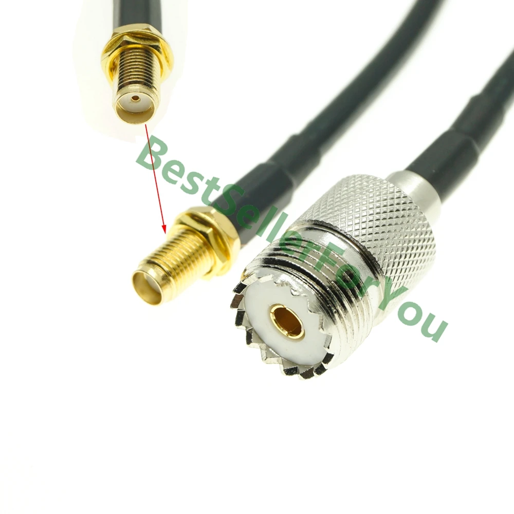 Гнездовая перегородка SMA к гнезду UHF SO239 SO 239 Jack RF прямой Перемычка RG58