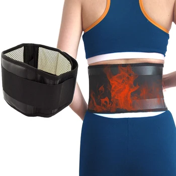 

Tourmaline Lumbar Support Belt Adjustable Self-heating Magnetic Therapy Brace Belts Thermal Protection S-XL