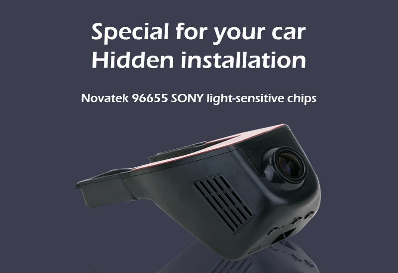 HD камера 170 градусов Универсальный Автомобильный Wifi DVR Скрытая установка поддержка приложение управление g-сенсор для Nissan Lancer Kia