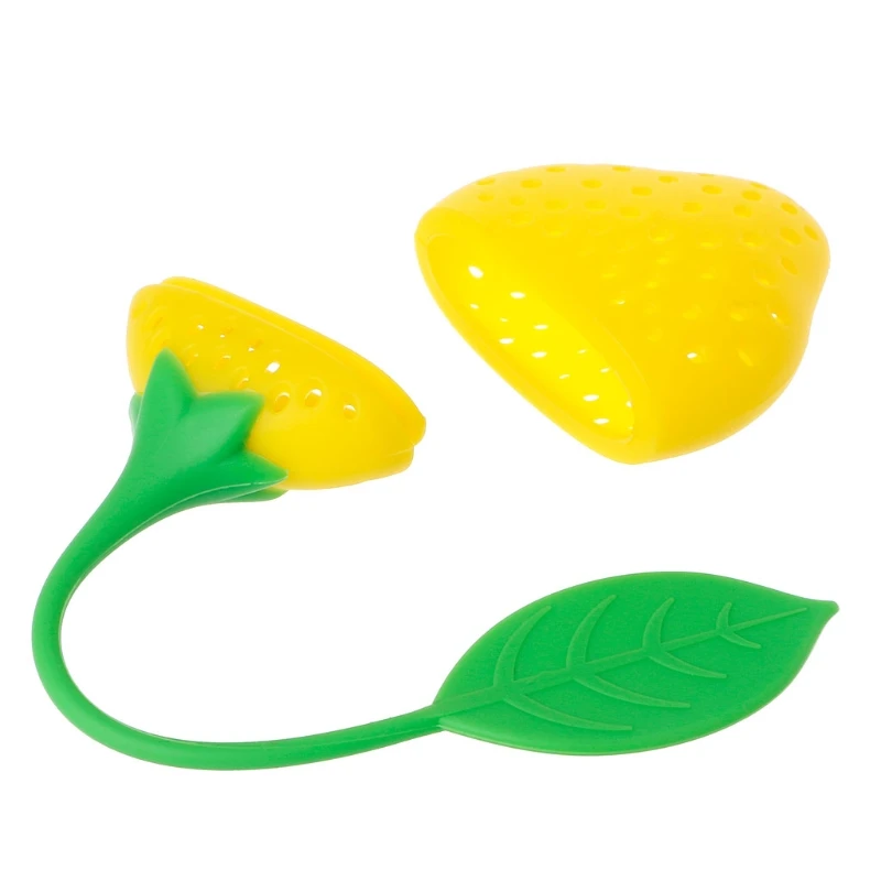 

Silicone Strawberry Tea Leaf Strainer Herbal Spice Infuser Filter Diffuser Drop Shipping Support