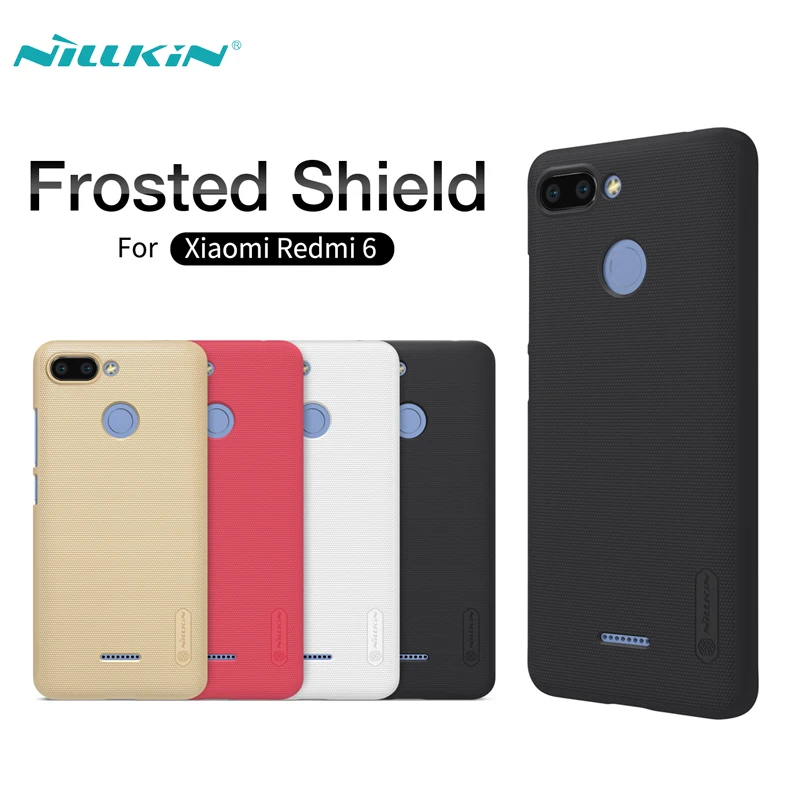 

Case For Xiaomi Redmi 6 Cover NILLKIN Super Frosted Shield Matte Hard PC Back Case For Xiaomi Redmi 6 Mobile Phone Back Covers