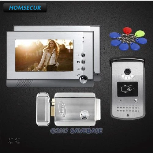 HOMSECUR 7inch Video Door Entry Call System With Dual way