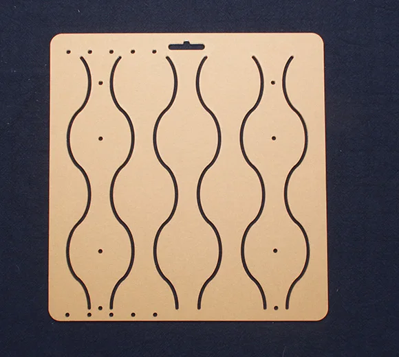 

standing wave transparent 20*20cm costura Embroidery drawing line quilting template, patchwork accessories plotting board