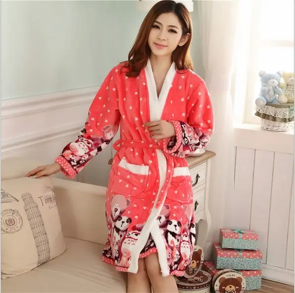 Cotton Sexy Bathrobe For Women Robe/Gown Sets comfortable casual ...