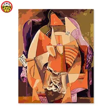 Картина по номерам искусство Краска по номерам DIY Украшение гостиная спальня диван фоновая живопись Пикассо абстрактная женщина