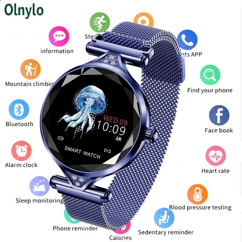 

Smart Watch Women Fashion Heart Rate Monitor Smartwatch Lady Gift Fitness Bracelet Pedometer for IOS Android Phone PK S3 Reloj